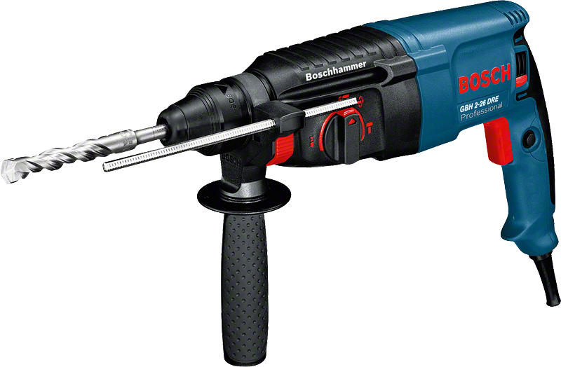 BOSCH ROTARY HAMMER WITH SDS PLUS GBH 2-26 DRE PROFESSIONAL POINT. BIT SET
